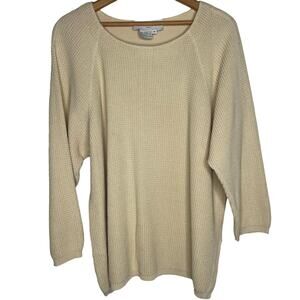 Vintage Vittadini Sport Cotton Knit Sweater